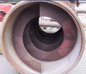 Screw conveyors For crushed clinker or cement Flanges made in HARDOX 400 HARDOX 450 +30% wear