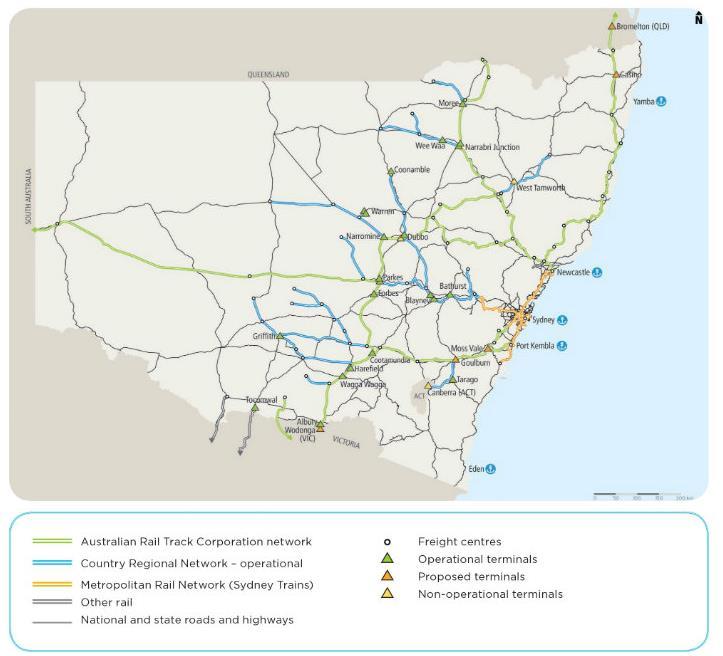 Figure 7: Intermodal Terminals in NSW 6.