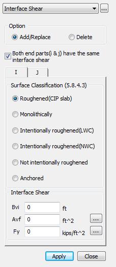 consideration - Surface classification by 5.8.4.