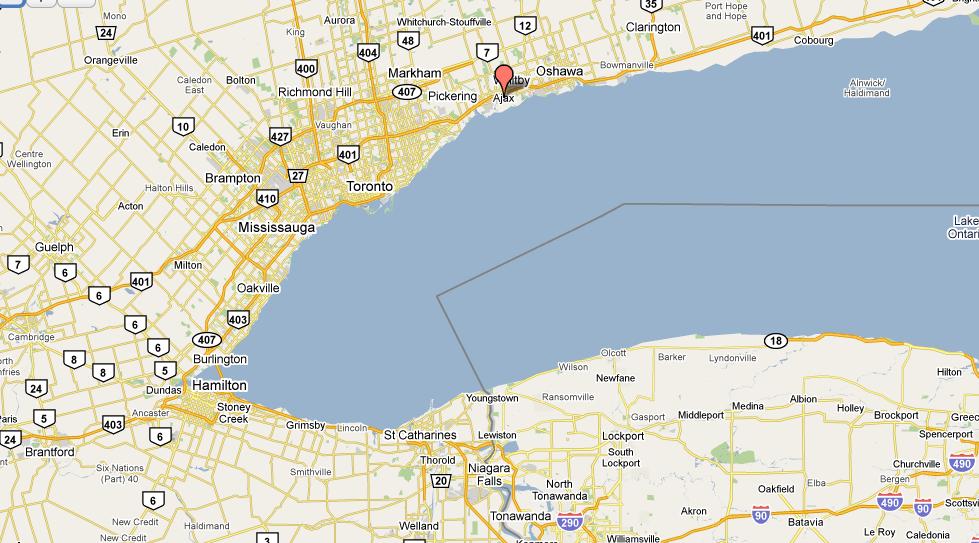 2 Economic Base Analysis 2.1 Location in the Greater Toronto Area The Town of Ajax is located at the eastern end of the Greater Toronto Area, within Durham Region.
