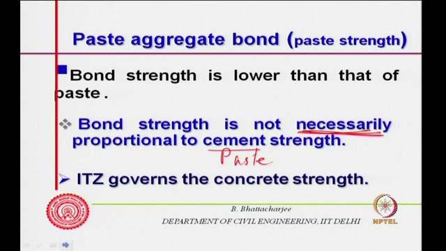 you know this is I mean, it is not a constant, it is not necessary that you increase the paste strength, bond strength will increase so that is the first point.