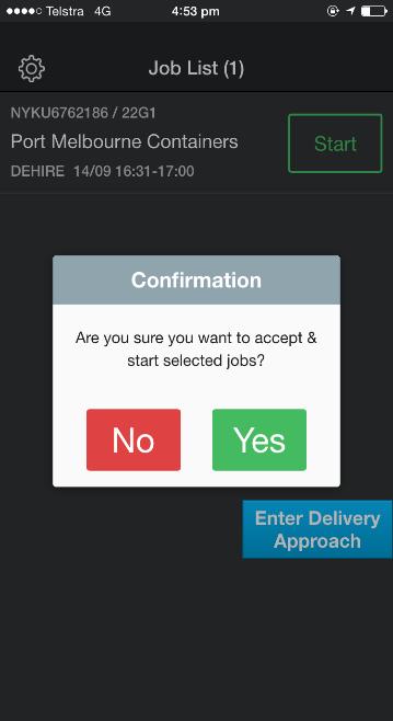 1 Dehire Notification When a Fleet Controller enters a pickup notification into the Containerchain notification