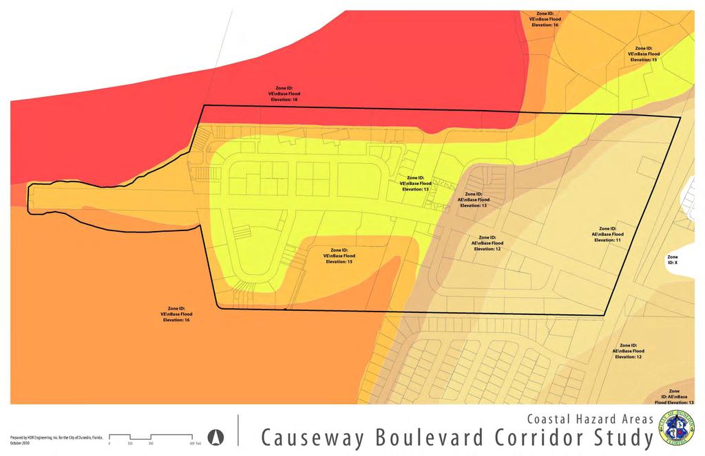 Causeway Boulevard Corridor Study City of Dunedin, Florida FLOOD HAZARDS - VE requires elevation