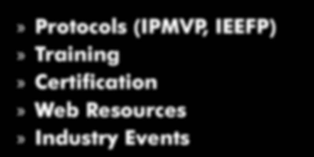(IPMVP, IEEFP) Training Certification