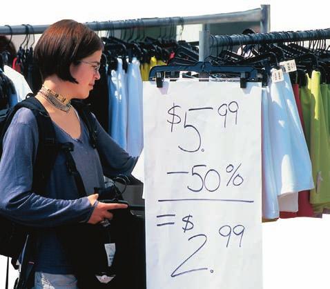 A sale can encourage consumers to buy more.