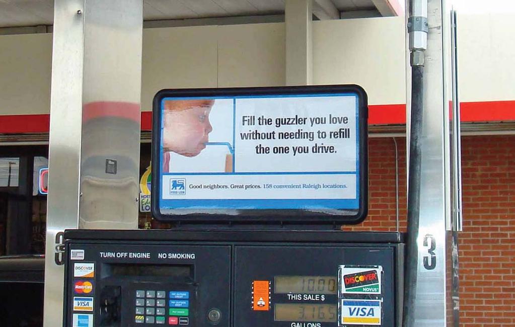 GAS STATION ADVERTISING: The Personal Billboard What if you could put a billboard right in front of your audience, just inches