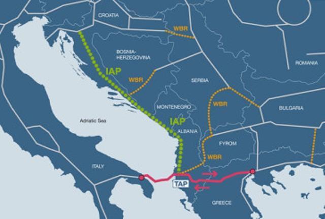 Ionian Adriatic Pipeline (IAP) (Conceptual Stage) IAP Length Diameter Capacity Anticipated