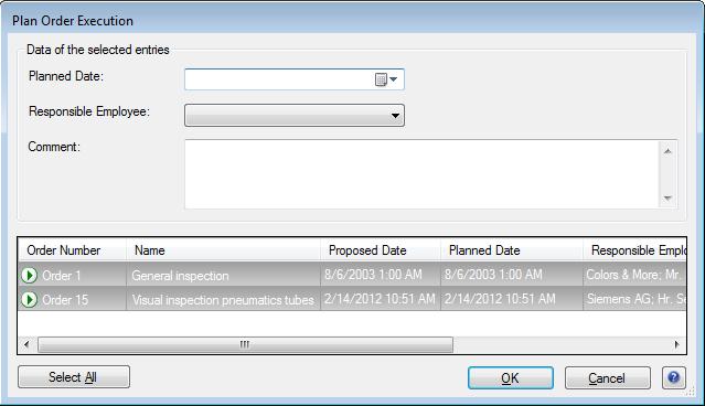4 Operator control 4.8 Tracking of operator activity (logbook) Most of the activities in the user interface open a confirmation dialog box.