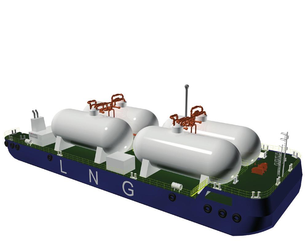 Our designs for carrier/bunker vessels range from 3,000m3 to 30,000m3 capacity with non-propelled or self-propelled