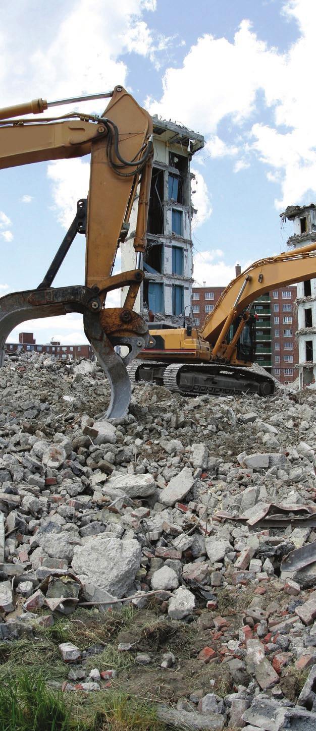 04 The efficient use of materials in regeneration projects: 10. Demolition phase hazardous materials. Hazardous materials, or possible contamination with hazardous materials, has to be assessed.