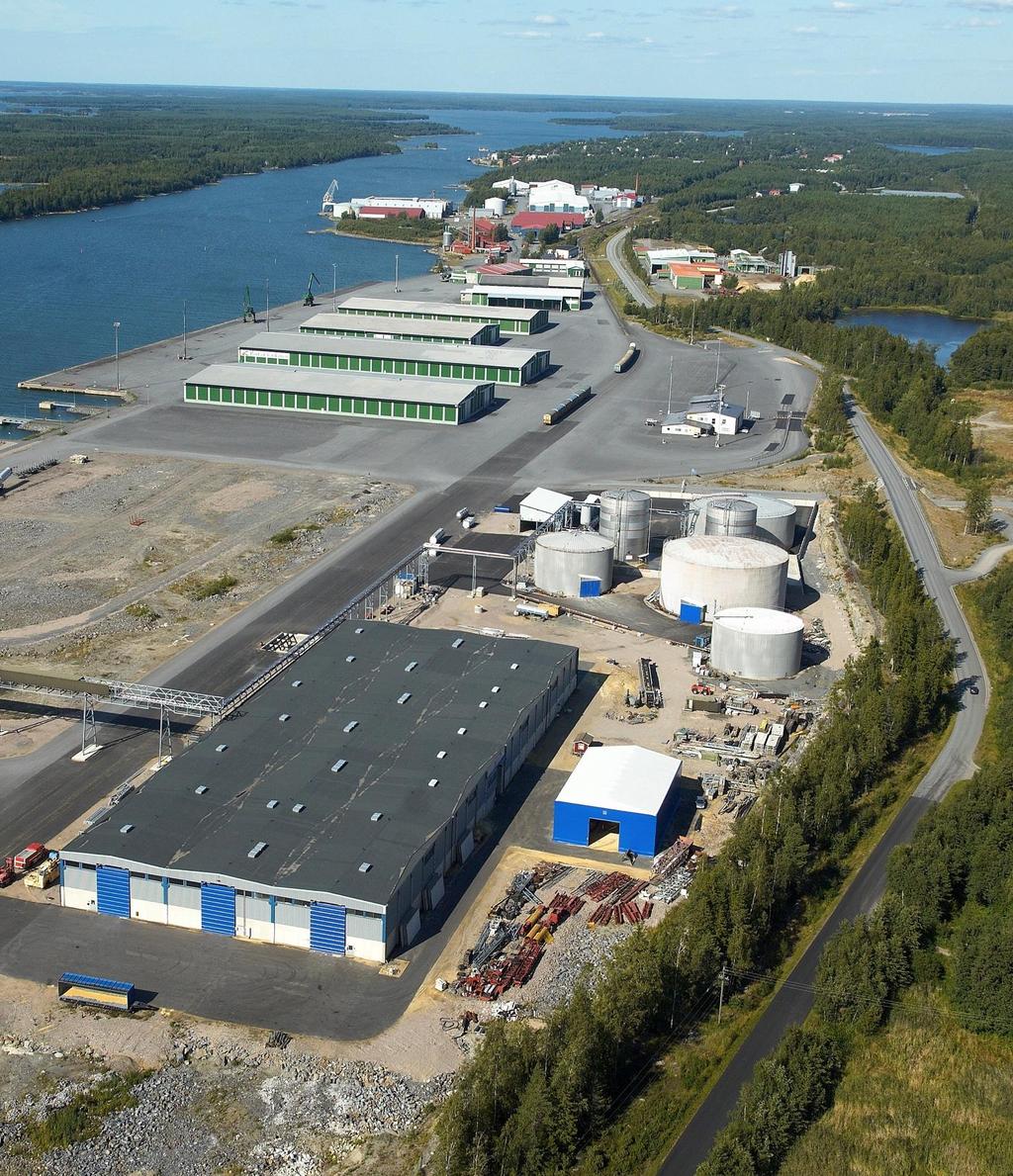 Terminal overview -Kaskinen Storage capacity 29.