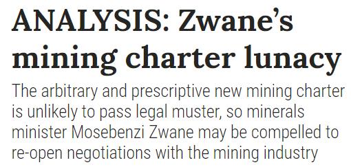 Tharisa holds an existing mining right and therefore not required to