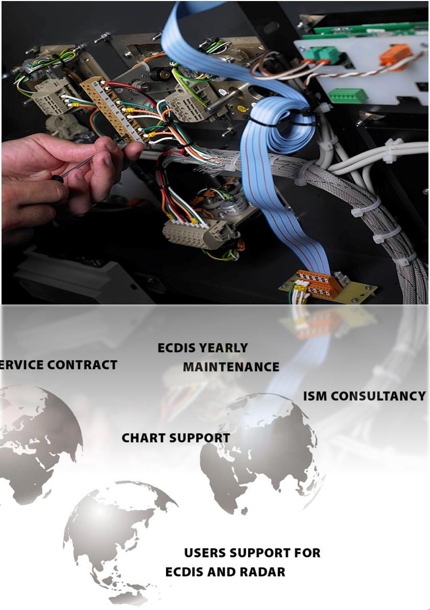 Service & maintenance Service & support is a vital issue when you choose your ECDIS Supplier.
