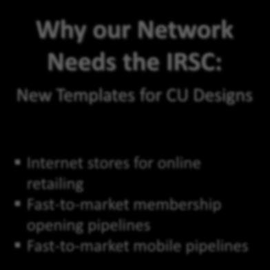 Network Needs the IRSC: New Templates for CU Designs Internet stores for