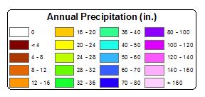 Average Annual Precipitation