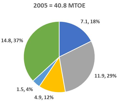 1.4.1. Current Status of Energy Supply Viet Nam s total primary energy supply in 2013 was 58.8 million tonnes of oil equivalent (Mtoe), which is a slight increase of 1.