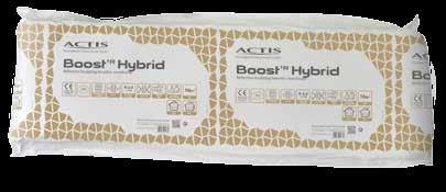 BOOST R HYBRID is a reflective breathable membrane with a built-in thermal performance for use on the cold side of the building fabric in roofs and walls.