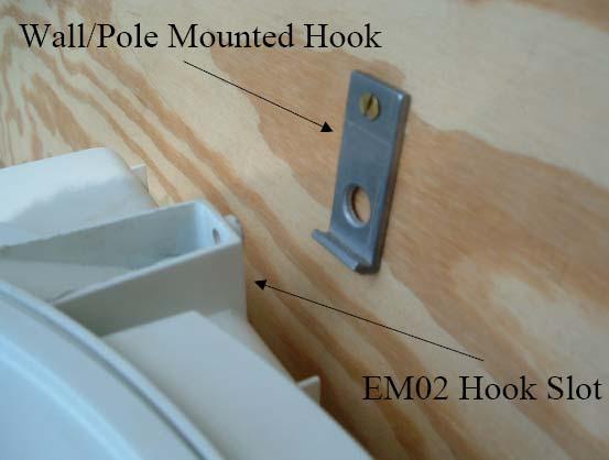 Wall Mounting Instructions using the enclosed V Bracket 1.