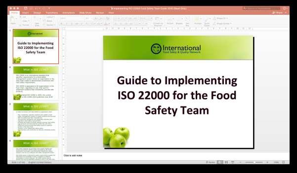 Step Four: Project 22000 - HACCP Implementation We will now go through a step by