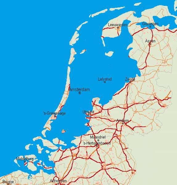 The Netherlands from a water