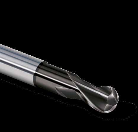 Diamond-coated ball nose end mills for the allround processing of hard metals and technical ceramics [ 2 ] SpheroCarb is the ball nose end mill of choice when it comes to finishing hard metals.