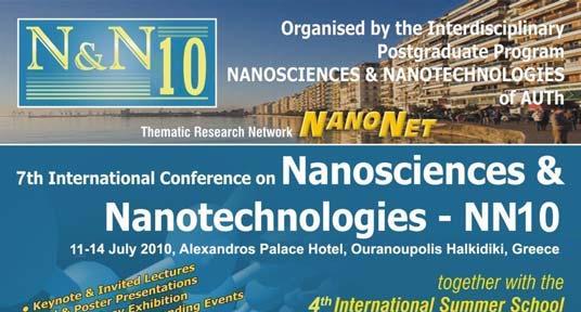 Nanotechnologies (NN10) Alexandros Palace