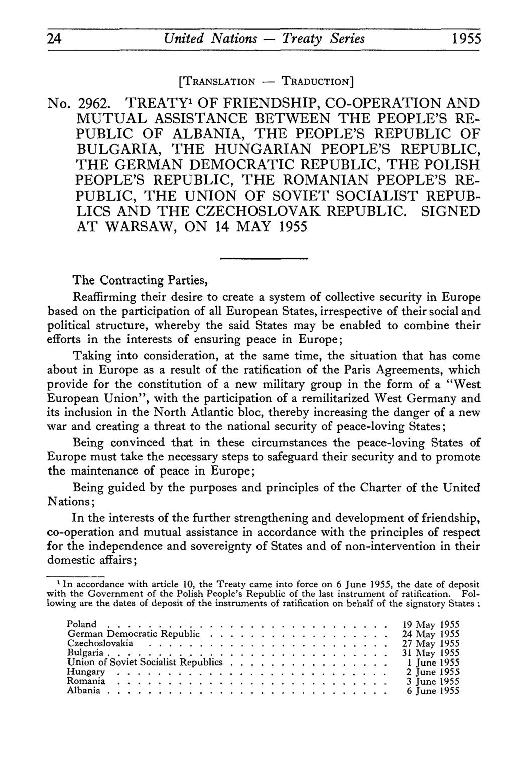 24 United Nations Treaty Series 1955 [TRANSLATION TRADUCTION].