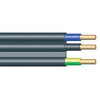 NYIFY PVC INSULATED & PVC SHEATHED INSTALLATION CABLE Standard: DIN VDE 0250 Nominal voltage: 230/400 V Temperature range - fixed laying: +70 C Cable Structure: conductor: soft annealed, solid copper