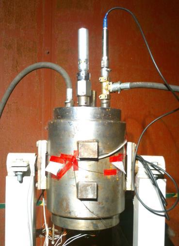 SPECJALNY E7H charge (Initial pressure = 1.3 MPa). Test chamber for determining the explosive characteristics.