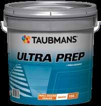 ULTRA PREP PRO Taubmans Ultra Prep Pro is a high solids water based all-purpose sealer and undercoat with outstanding hiding, filling and sanding properties.