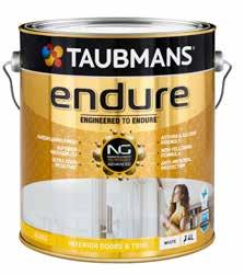 ENDURE INTERIOR DOORS & TRIM Taubmans Endure Doors and Trim is the perfect high performing water based enamel for interior surfaces.