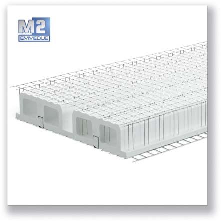 Supply of Emmedue floor panel PSSG2, consisting of one polystyrene slab, minimum density 15 kg/m 3, suitably shaped (two floor joists for each panel), joists every 56 cm. 10 cm.