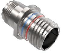 806-09 Line Receptacle Connectors Ultraminiature connectors save size and weight compared to traditional aerospace-grade circular connectors.