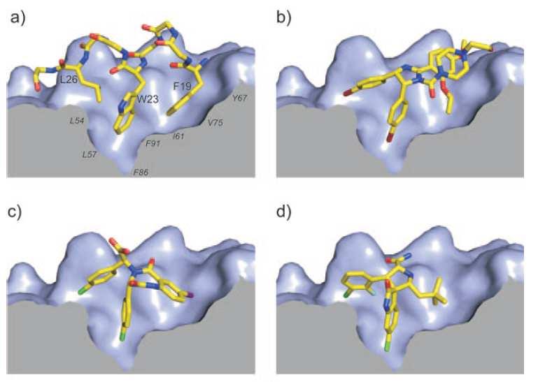 p53-mdm2 Crystal structures showed similar