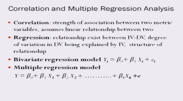 (Refer Slide Time: 04:24) Dr. Shashi Shekhar Mishra: Of bivariate regression module and the multivariate regression module.
