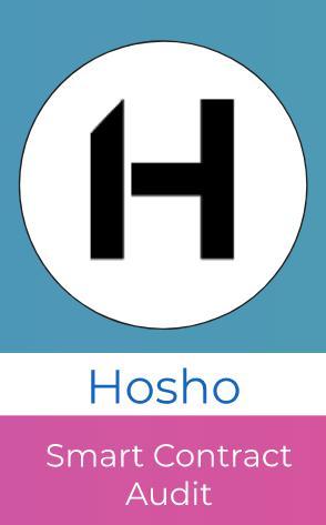 Smart Contract Audit Hosho Group are global leaders in blockchain security.they have audited MoxyOne's smart contracts to ensure the code behaves as intended along with there being no security flaws.
