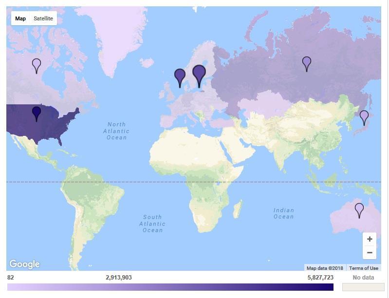 Global Map - Annex I Aggregate GHGs 2015