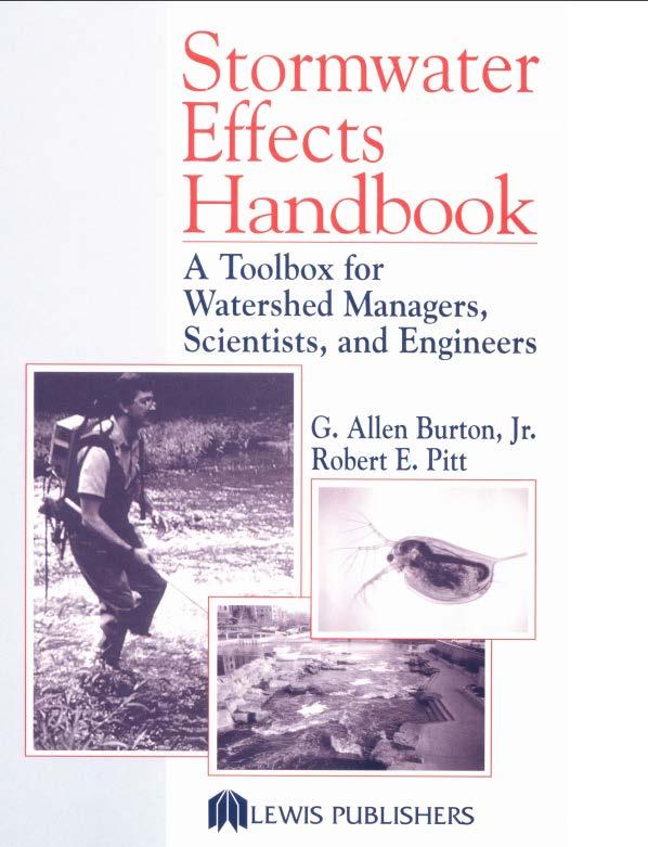 Stormwater Effects Handbook (2001) Nationwide studies* show virtually every urban watershed contains