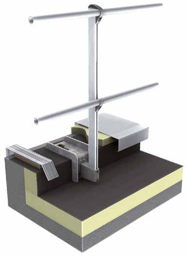 EN 14122-3 NF E85-015 ALTILISSE ON PARAPET ADJUSTABLE FIXING SYSTEM OF THE RAILS Te top and middle rails are maintained by a patented clamping mecanism.
