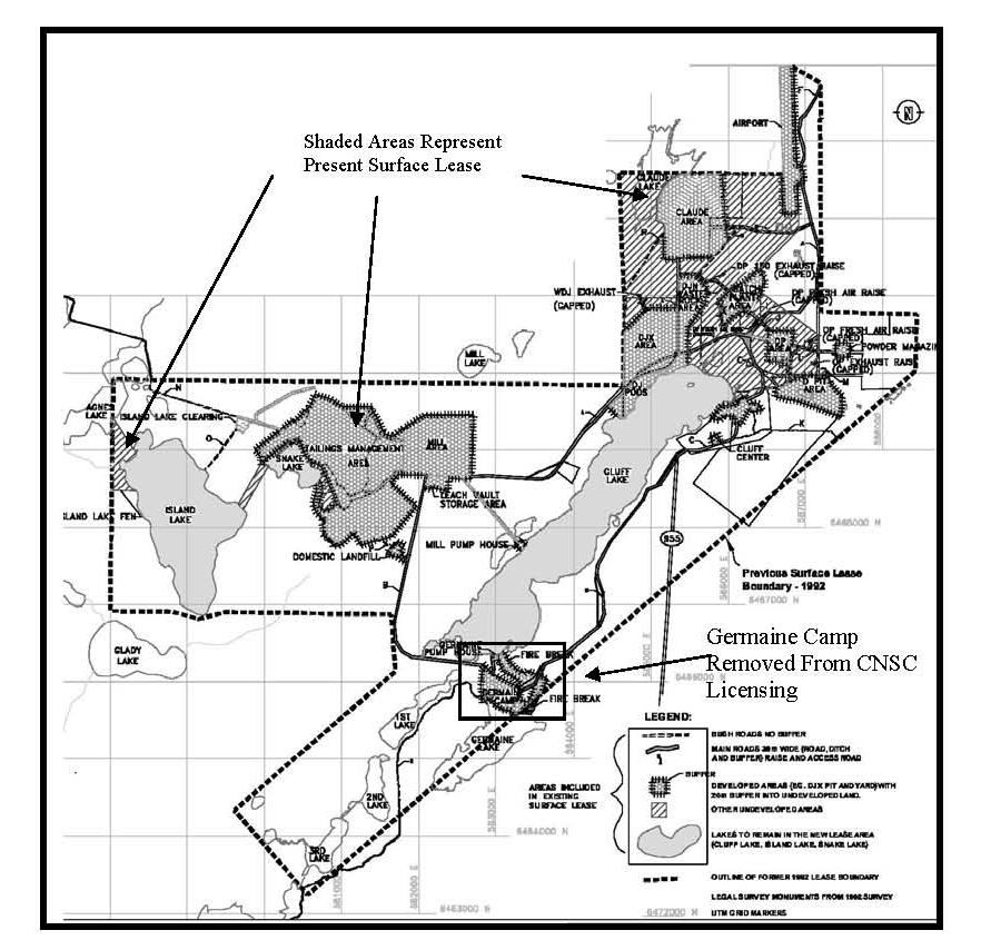 Page 5 of 10 APPENDIX A AREVA Cluff Lake Decommissioning Site Surface Lease Area Showing