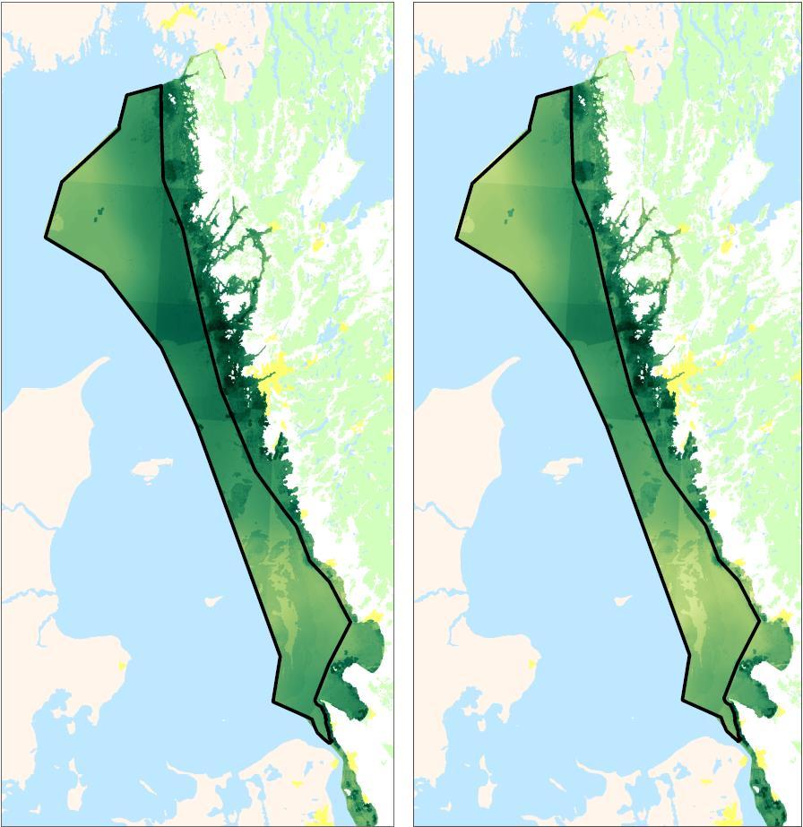 Swedish Agency for Marine and Water Management 2017 Figure 12. Aggregated ecological values for Skagerrak and Kattegat.