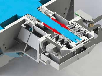 The selectable pressure between the rotating cutting knives and the holeplates determines the fineness of the end product.