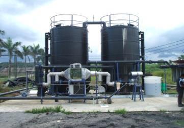 Biogas desulphurization down to 0 ppm De watering by cooling water or combined systems with low