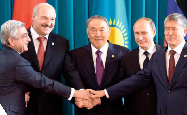 Eurasian Economic Union as it is today 2 - Started in January 2015 and unites Armenia, Belarus, Kazakhstan, Kyrgyzstan, Russian Federation as the EAEU Member States - EAEU Treaty was registered in