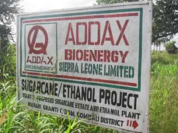 Case: Ethanol in Sierra Leone Makieni project (www.addaxbioenergy.com/en/the-makeni-project.php) Sugarcane plantation (approx. 10,000 ha) + ethanol refinery (85 Ml/a) Biomass power plant (approx.