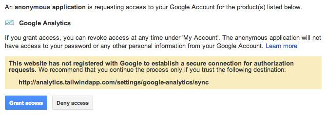 Step 1 Go to Sync Google Analytics from the dashboard and click the big, blue