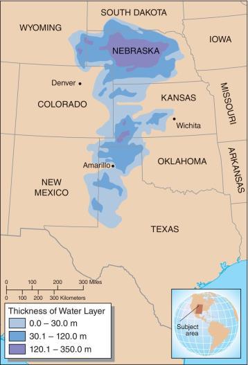 Water Problems in US and Canada- Groundwater Ogallala Aquifer Midwest Largest groundwater deposit in world Water withdrawn for