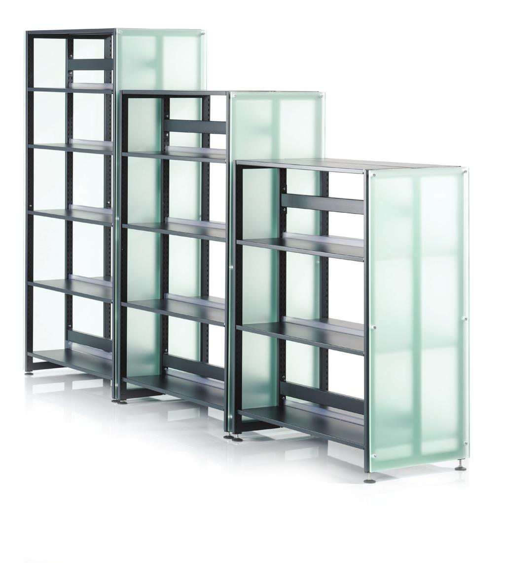 3 Mode shelving utilises the high tensile strength of steel to offer a lighter look in a system with heavyweight performance and durability.