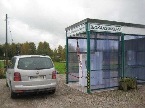 of Haapajärvi vocational college Nivala: farm-scale biogas upgrading to vehicle fuel will start operation in summer 2012 Joutsa: New biogas plant to upgrade biogas to vehicle fuel