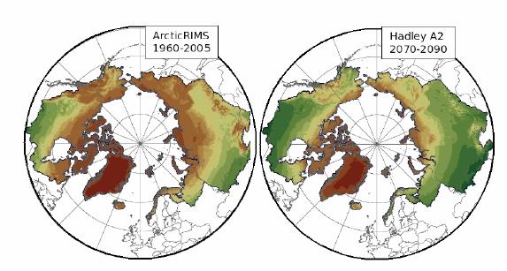 ArcticRIMS 1960-2005 Growing Degree Days Hadley A2